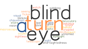 turn a blind eye synonyms and