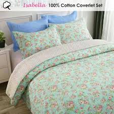 Cotton Lightly Quilted Coverlet Set