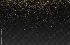 glitter gold particles shine effect on