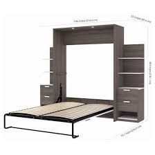 Cielo Murphy Bed Queen With 2 Storage