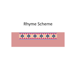 rhyme scheme powerpoint presentation