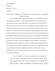 a meaningful life essay pdf