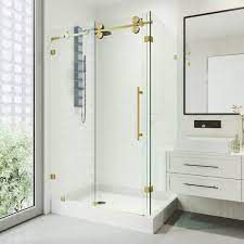 Frameless Sliding Shower Enclosure Kit