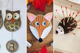 20 bricolages autour des animaux de la forêt : renard, hibou... | MOMES