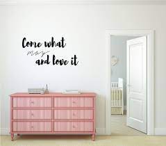 Inspirational Wall Decal Quote Come