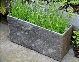 slate trough planter garden modern outd