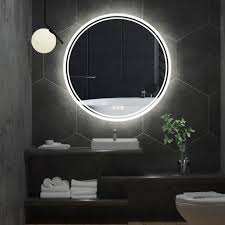 fogless round bathroom mirror
