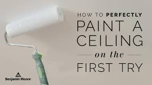 how to perfectly paint a ceiling on the