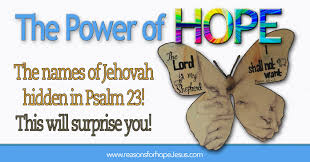 the names of jehovah hidden in psalm 23