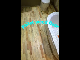 pallet wood bathroom floor you