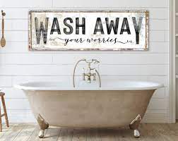 Modern Farmhouse Wall Decor Bathroom