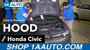how to replace hood 06 11 honda civic