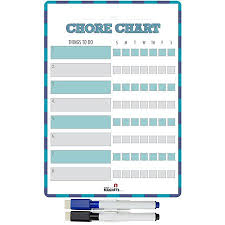 Chore Chart For Kids Magnetic Dry Erase Daily Weekly 2 Magnetic Dry Erase Markers Included