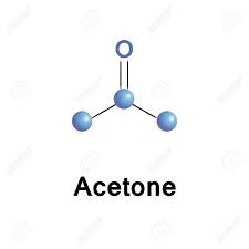 Acetone Chemical Formula Molecule Structure Medical Vector