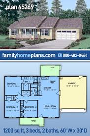 plan 45269 simple ranch house plan