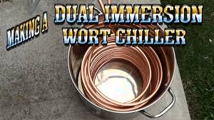 making a dual immersion wort chiller
