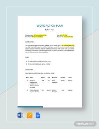31 Work Action Plan Examples Pdf