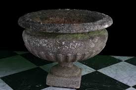 Antique Victorian Garden Urns In Stone
