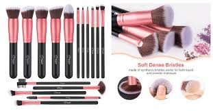 16 piece destope makeup brush sets
