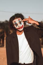 joker makeup free stock photo