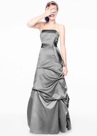 Strapless Satin Ballgown With Pick Up And Sash