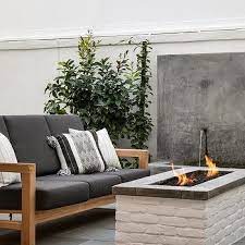 L Shaped Patio Sofa With Fire Pit And