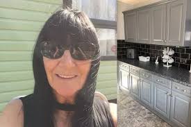 woman transforms dated kitchen for just