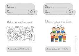 Pages De Gardes Cahier De Lecon Math - Pages de garde CE1 et CP 2011-2012 | Bout de Gomme