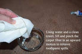 how to remove toothpaste from carpet