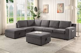 Sectional Sofa With Storage Ottomans