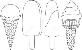 These printable ice cream coloring pages will bring some fun on a hot summer day! Ice Cream Cone Popsicle Line Art Black And White Icon Set Coloring Royalty Free Cliparts Vectors And Stock Illustration Image 96728521