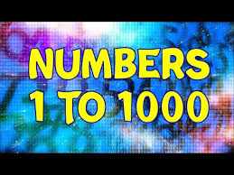 the numbers 1 to 1000