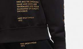 Now available at the official hawkeye fan shop. Nike Sportswear Swoosh Zip Hoodie Black Gold 43einhalb Sneaker Store