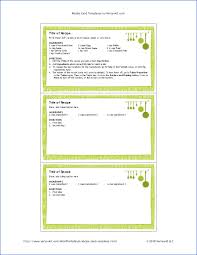 free printable recipe card template for