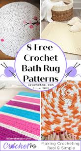 8 free crochet bathroom rug patterns
