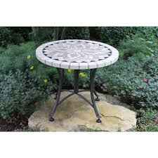 Stone Outdoor Accent Table 31224 Bg