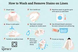 how to get stains out of linen