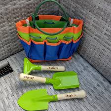 Kids Personalised Garden Tool Set And