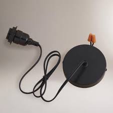 Black Electrical Ceiling Hardwire Kit For Entryway 13