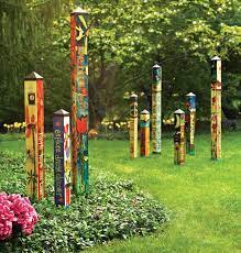 Peace Poles In The Garden