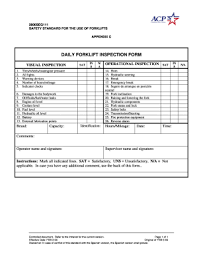 On approach to the warehouse, note general activity, status of yard operations, and evidence of security measures. Printable Forklift Daily Inspection Checklist Fill Out And Sign Printable Pdf Template Signnow