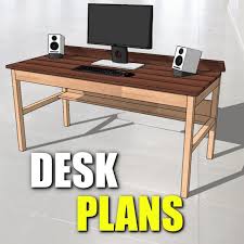 Wire Free Diy Desk Woodworking Plans