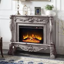 Dresden Fireplace Vintage Bone White