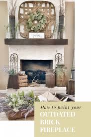 To Paint Your Outdated Brick Fireplace