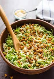 shaved brussels sprouts salad with