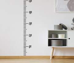 Wall Sticker Height Chart 7ft Feet And