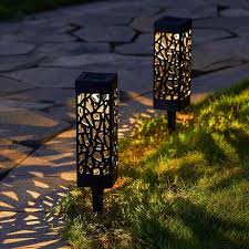 led solar net design garden light for