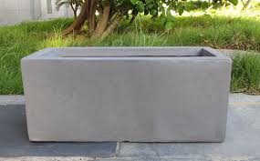 With plant pots, it is first important to check whether your pot comes with drainage holes. Contemporary Grey Light Concrete Trough Planter By Idealist Lite H20 5 L50 W20 Cm 21 Ltrs Cap From 37 99 Getpotted Com