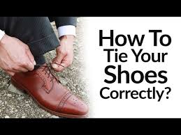 how to tie dress shoes correctly