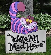 Foamboard Cheshire Cat With Wamh Sign